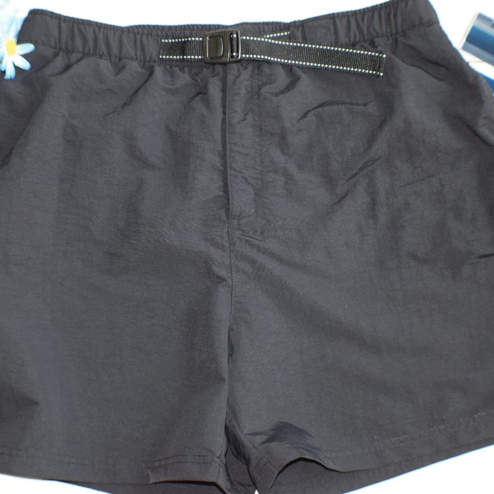 Lands End Black Swim Short with Built in Mesh Panty -- Size L (14-16)